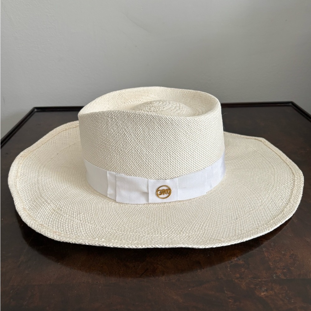 NEW Gladys Tamez Millinery Straw Hat, MEDIUM